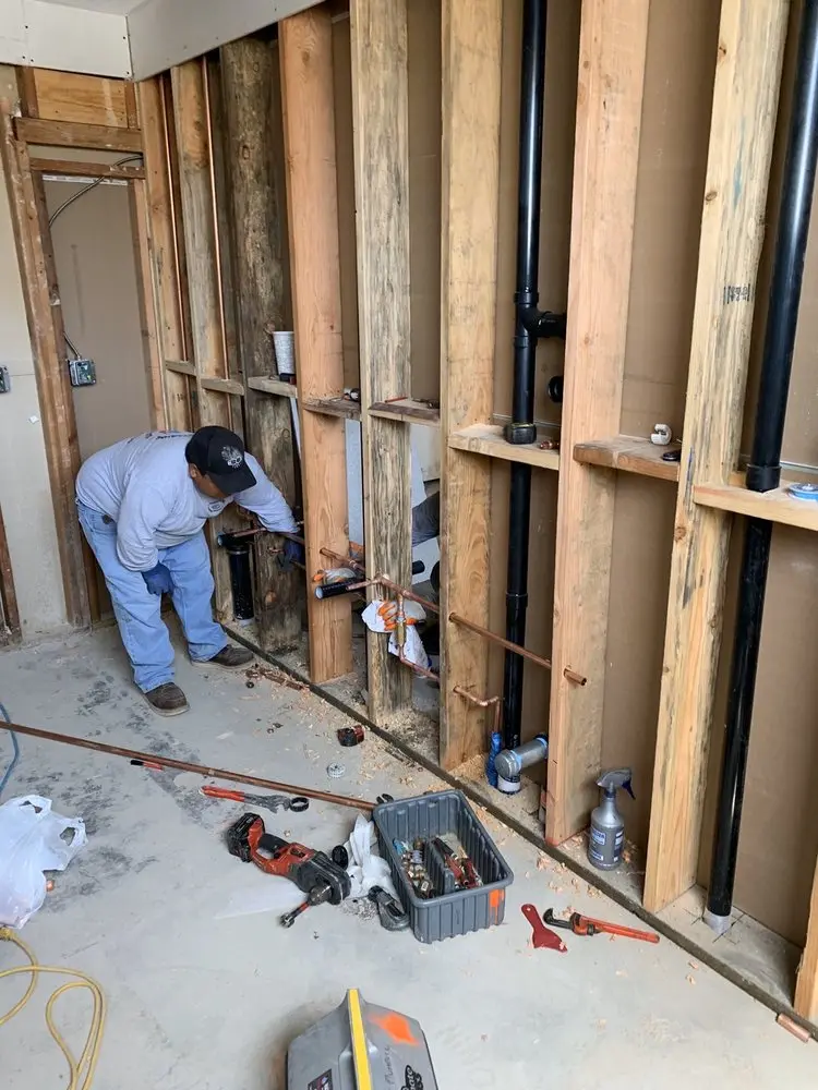 Commercial rough-in plumbing for Water Heater Replacement in Ellison Estates